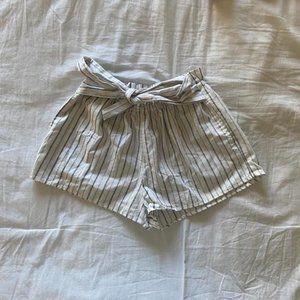 Love Tree Striped Tie Shorts